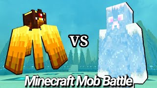 Wildfire vs Glacier - Fire vs Ice - Minecraft Mob Battle