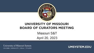 4/20/2023 University of Missouri Board of Curators Meeting Press Conference