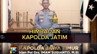 Kapolda Jatim Berikan Himbauan Terbuka Untuk Sukseskan Pemilu 2024