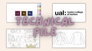 Showing my TECHNICAL FILE in Bespoke Tailoring // LCF - UAL