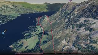 Silver Bay, Ullwater, Eastern Lake District - 3D fly-through