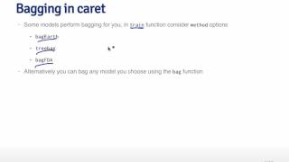 Practical Machine Learning - Bagging