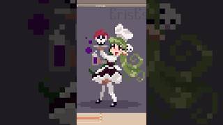 Cooking with a Pixelart Necromancer Goth - Pixelart Timelapse