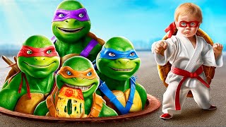 Sono Stato Adottato Dalle TMNT! Le Teenage Mutant Ninja Turtles Nella Vita Reale!