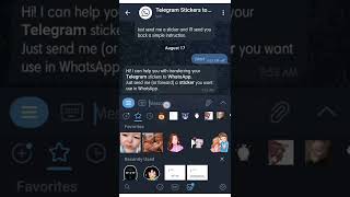Add your fav telegram sticker to whatsapp