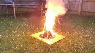 Volcano model with real-fire eruption - Year 4 science project - Part 2