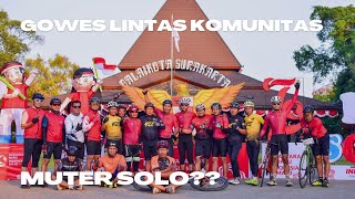 gowes 17an lintas komunitas bersama Elang Family Cycling muter kota Solo