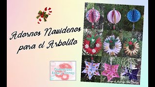 3 ADORNOS NAVIDEÑOS PARA EL ÁLBOL DE NAVIDAD - RETO CERECITAS ARTE Y SCRAP - IDEAS SCRAPERAS #scrap