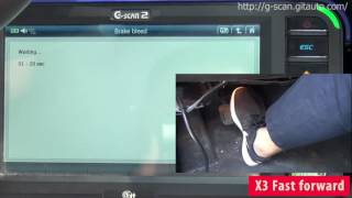 [G-scan2] Brake Bleed Function for Jaguar XF 3L Diesel Engine