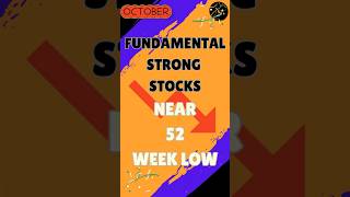 Fundamentally strong stocks at 52 week low #shorts