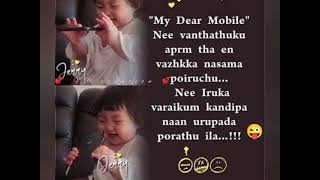 💕 Mobile addictedd 💕 Nee vanthatharkku  piraguthan en valkaiyee nasama poochu😜😜. VP Edit's........