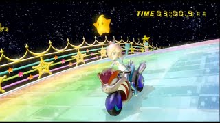 Mario Kart Wii Time Trials - Rosalina - Rainbow Road マリオカートWii タイムトライアル - ロゼッタ - レインボーロード