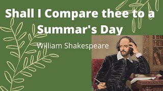 Recitation of Shall I Compare thee to a Summer's Day 🌹 Sonnet 18 by William Shakespeare Recitation