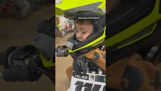 sleepy little motocross rider