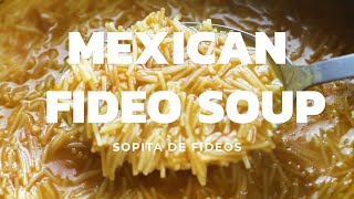 Fideo Soup Recipe | SOPITA DE FIDEO: How to make mexican sopa  aguada STEP BY STEP.