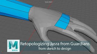 Maya - Retopologizing Jasra for the Guardians.