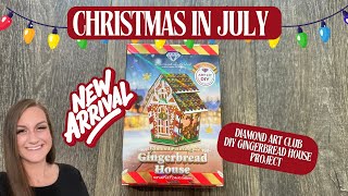 Diamond Art Club Christmas in July 🎄|| Light Up Gingerbread House DIY Craft Kit!