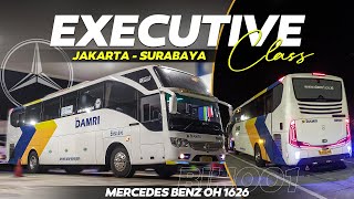 TRIP PERDANA MENAIKI BUS MILIK NEGARA HANYA 11 JAM!!??😍😱 || DAMRI EXECUTIVE CLASS JAKARTA-SURABAYA