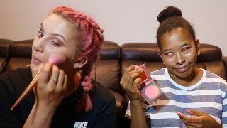 Makeup Roulette Challenge (MAKEUP IN THE WRONG ORDER)