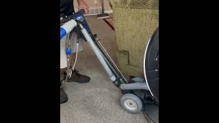 Carpet cleaning rotary extraction