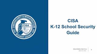 CISA - School Assessment Training conducted on March 22, 2022