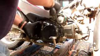 Honda ANF 125 innova oil change centrafugal fiter and screen clean