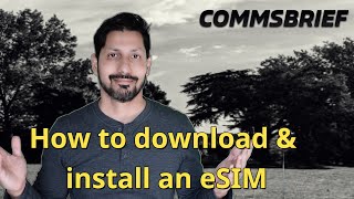 How to download and install an eSIM