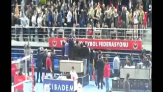 Fenerbahçe - Vakıfbank maç sonu tribün çekimi