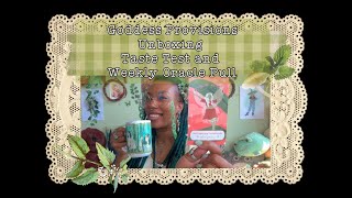 Goddess Provisions July Unboxing, Taste Test and Weekly Oracle Pull