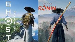 Rise of The Ronin Vs Ghost of Tsushima - Brutal Stealth Combat Gameplay Showcase