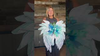 How To Make Angel Wings/ Spring Wreath/ Angel Wing Wreath/ Wreath Making Ideas/ Deco Mesh Wreath/DIY