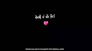 Sirnawa - Bajre Da Sitta  Ammy Virk New Punjabi whatsapp Status Black Background Status