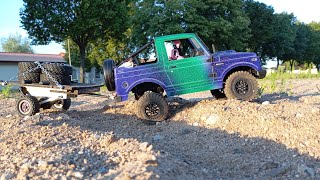 Wpl Suzuki Jimny Trailer testrun