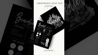 Perfect Groomsman Proposal Printable Card | Suit Up Card for Groomsmen Canva Template