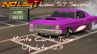 No Limit Drag Racing 2.0: Monte Carlo Low 5.7 Second Tune (Update 1.2.9) Read Description