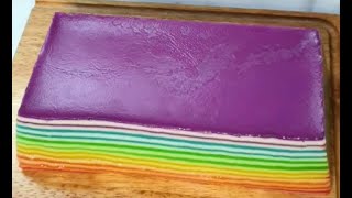 MULUS DAN GLOWING KUE LAPIS PEPE RAINBOW