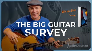 * Win an iPad * The Big Guitar Survey