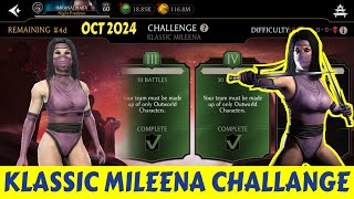 New Challenge Game Play | Klassic Mileena | Oct 2024 | Mk Mobile