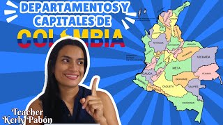 Departamentos y Capitales de Colombia - Ciencias Sociales para niños de primaria