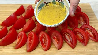 Соседка поделилась рецептом! Мы едим каждый день и хотим еще! вкусные помидоры #150