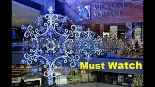 Christmas lights at Victoria Square Mall, Belfast - UK - Must Watch