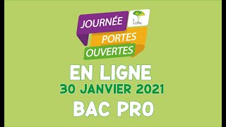 JPO CFPH 📚Apprentissage 🌿BAC Pro 🗓30 janvier 2021