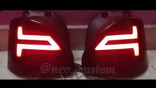 Custom Tail light for  Maruti zen | Audi Style | Type 2 Custom Taillight | Clear glass