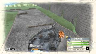 Valkyria Chronicles - The Tank that can't go up a ramp.