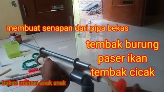 membuat senapan angin dari paralon bekas,tenaganya kuat banget