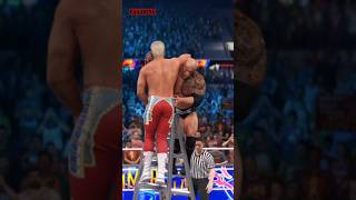 Cody Rhodes Insane Kickout Of The Rock Bottom WWE #shorts #wwe #wwe2k24 #fagaming