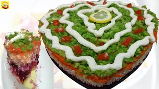 Beautiful Healthy And Delicious Salad Cake | Salad Cake Recipe