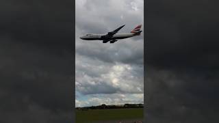 Fast & Slow Low Pass British Airways Airliner Boeing 747 #airplane #airshow #holiday #aviation