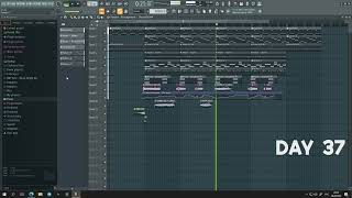 УЧУСЬ писать БИТЫ день 37 / LEARNING how to make BEATS day 37 (trap hiphop atmospheric)