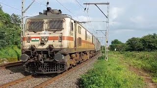 Udyan Express Led By Pune WAP-7 Cruising Towards Lonavala